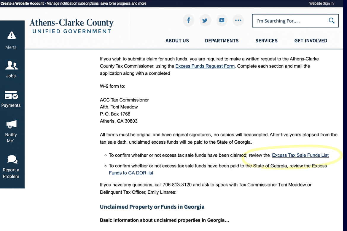 Athens County Overages